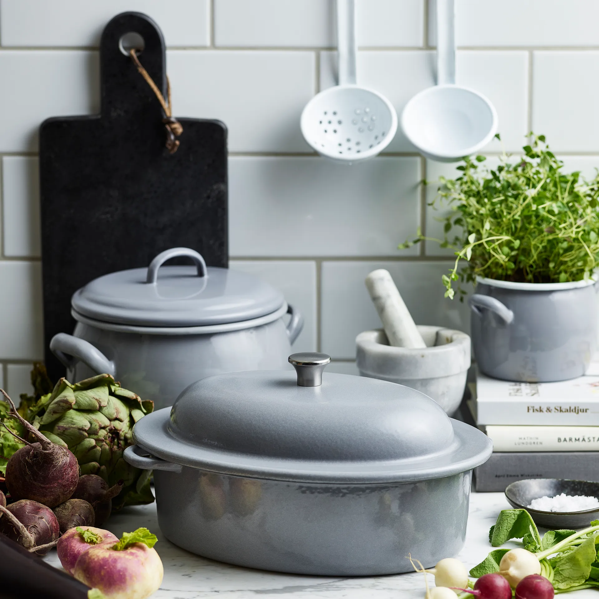 Kockums saucepan with lid 4 l, Kockums Grey (grey) Kockums Jernverk