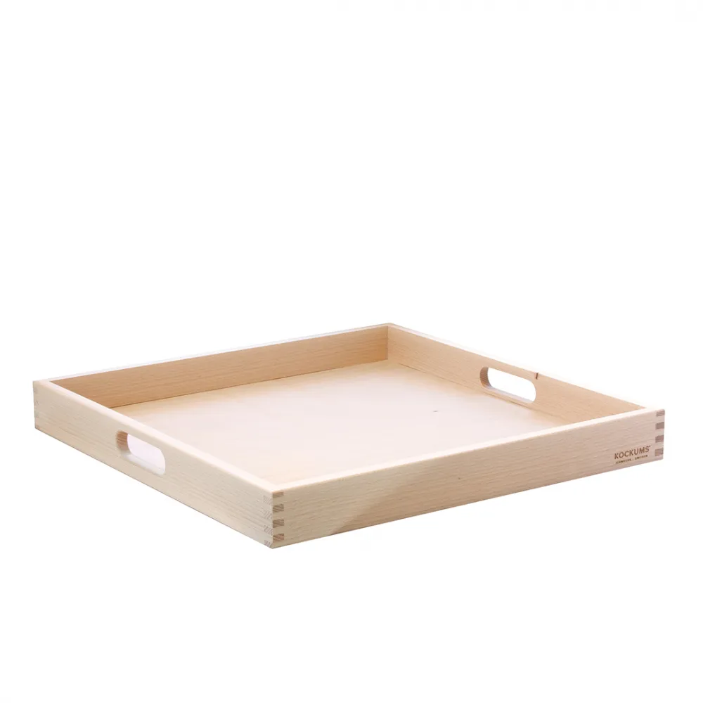 Kockums Jernverk Serving tray 40x40 cm Book | Scandinavian Design | Trays | Beige