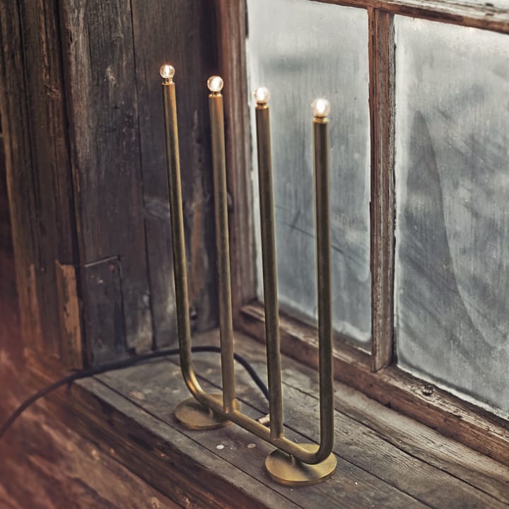 December 4 candlestick - Raw brass - Konsthantverk