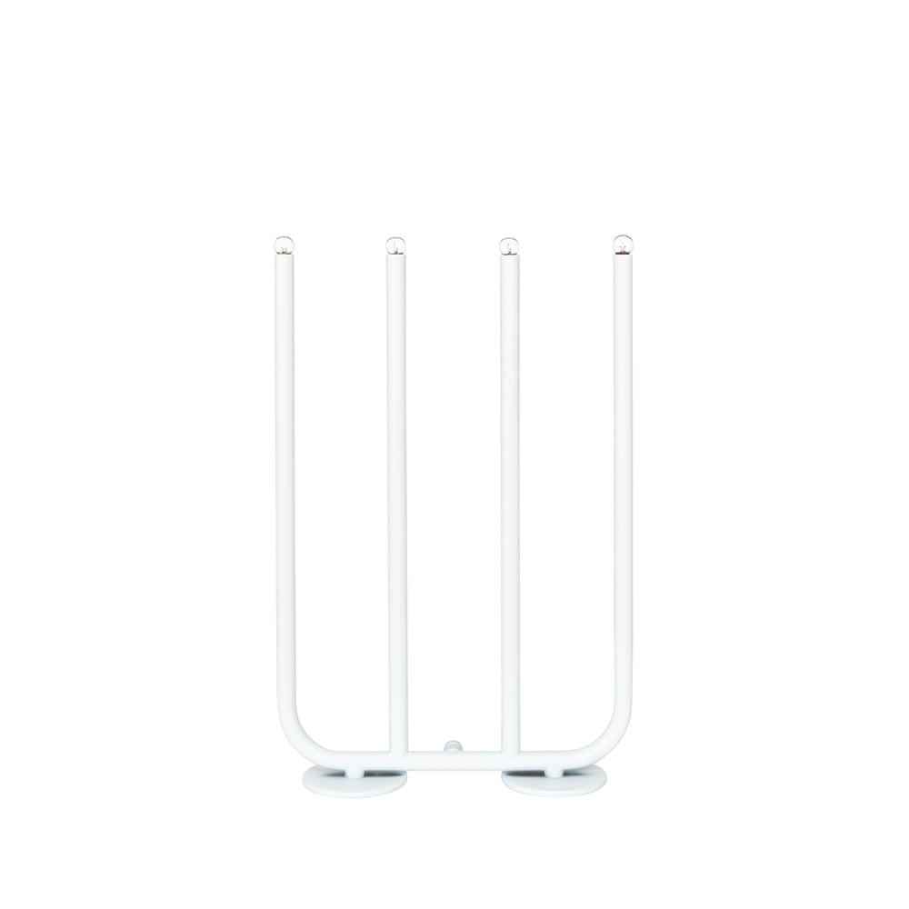 Konsthantverk December 4 candlestick White | Scandinavian Design | Advent lights | White