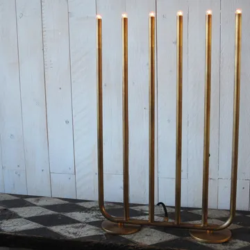December 6 advent candlestick - Shiny - Konsthantverk
