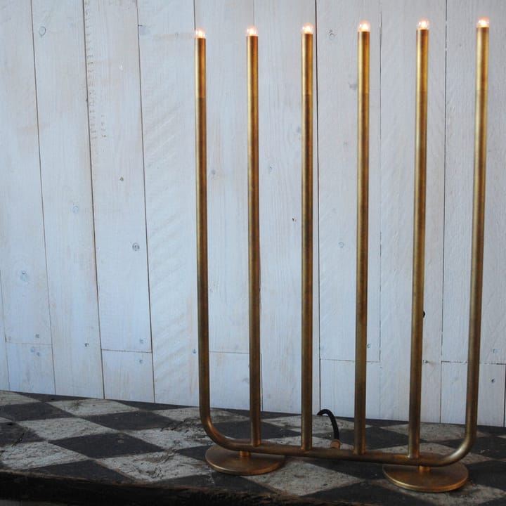 December 6 candlestick - Raw brass - Konsthantverk