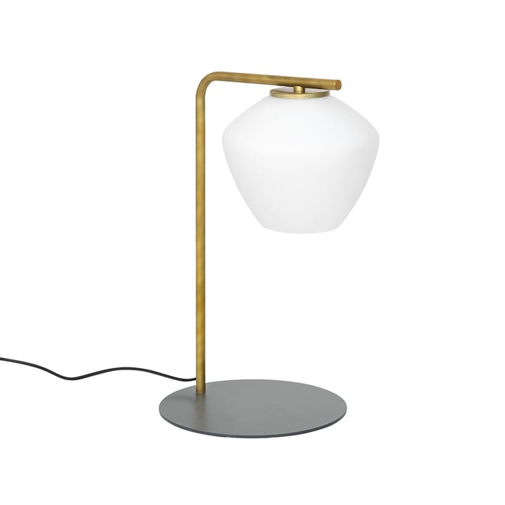 DK table lamp - Raw brass/matte white - Konsthantverk