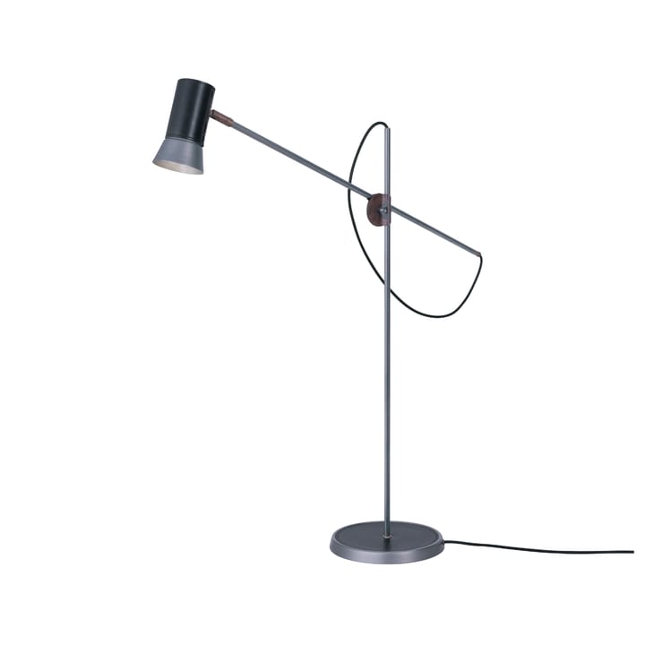 Kusk floor lamp - Raw iron/black leather - Konsthantverk