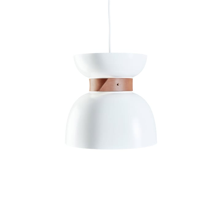 Liv pendant - Raw brass, leather - Konsthantverk