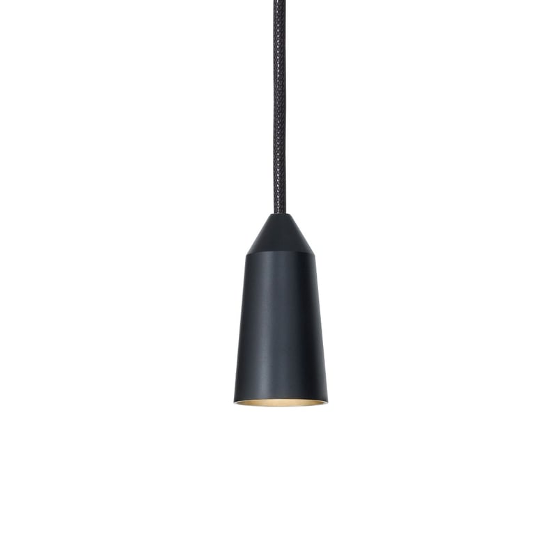Konsthantverk - Massiv Double Conic Pendant Black