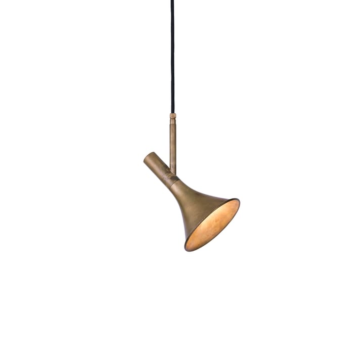 Megafon 1 - Low angle pendant - Brass - Konsthantverk