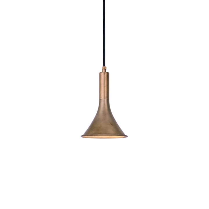 Megafon 1 - Low straight pendant - Brass - Konsthantverk