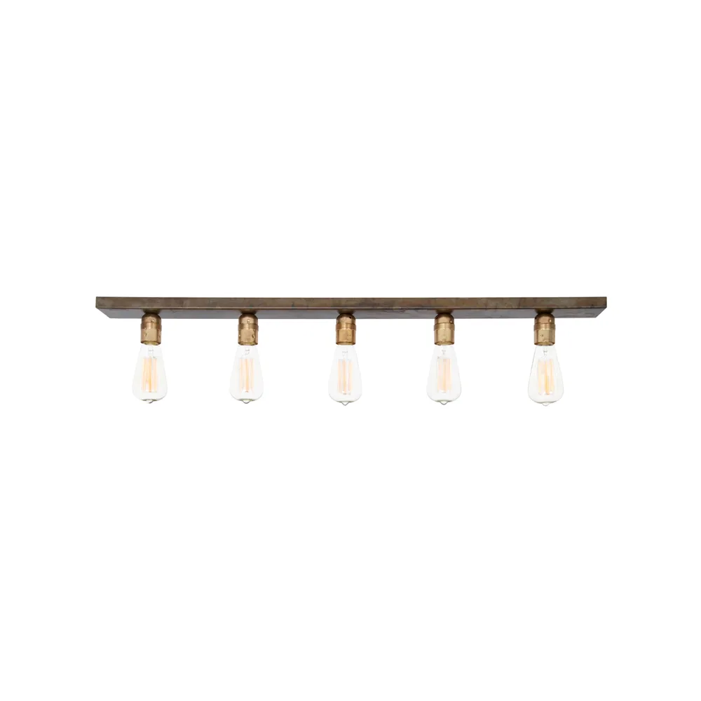 Konsthantverk Raad ceiling lamp Brass/iron oxide | Scandinavian Design | Ceiling lights | Gold-coloured
