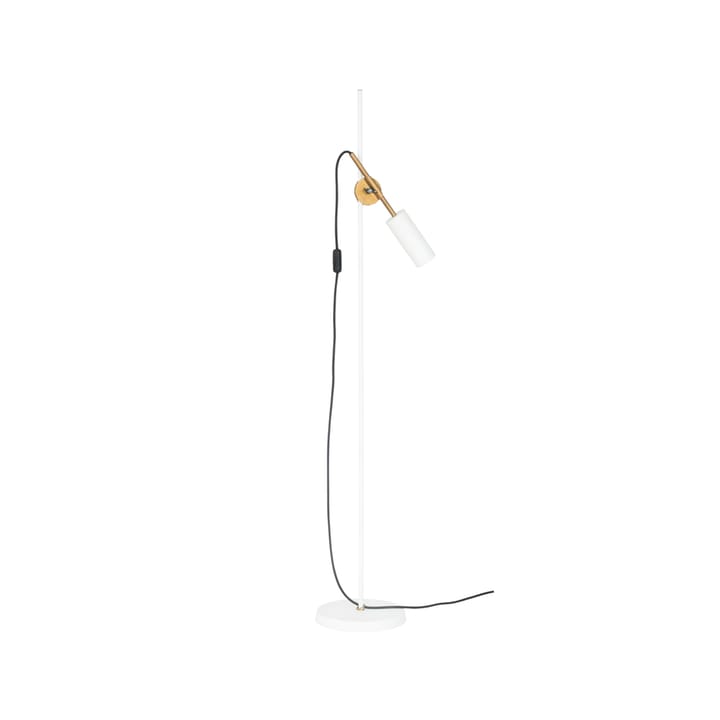 Stav 1 - Low floor lamp - White/raw brass - Konsthantverk