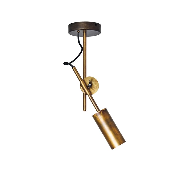 Stav ceiling lamp - Raw brass, spot 1-light - Konsthantverk