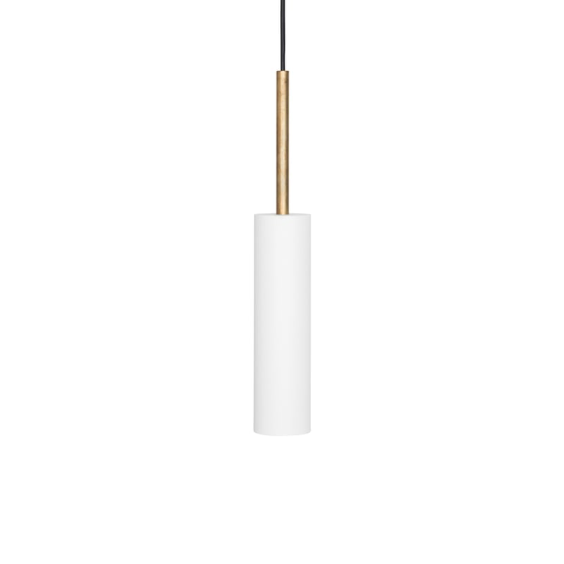 Konsthantverk Stav pendant XL White/raw brass