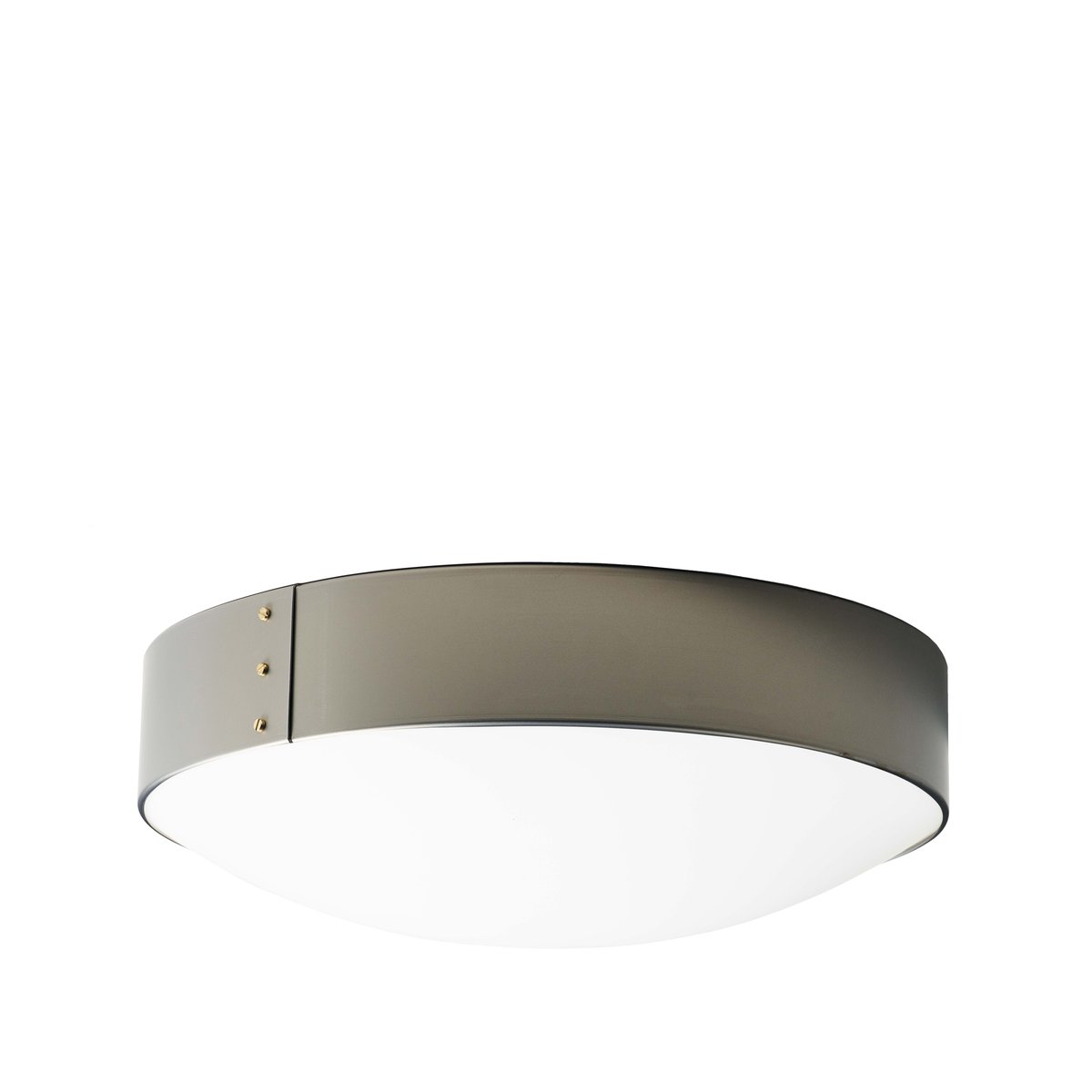 Konsthantverk Svep ceiling light Raw iron, o55cm, opal acrylic