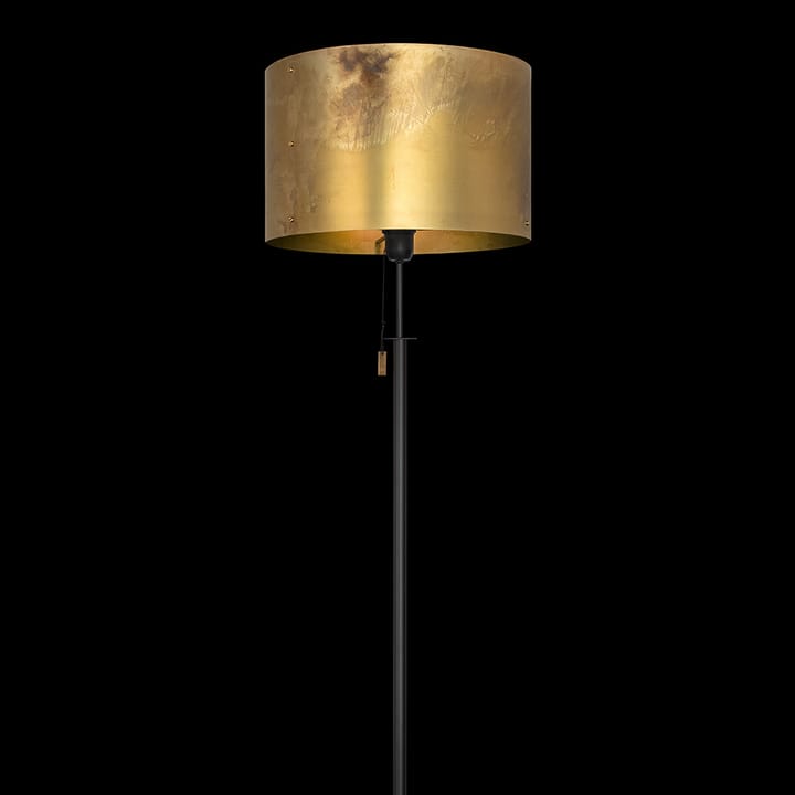 Svep floor lamp - Black/raw brass - Konsthantverk