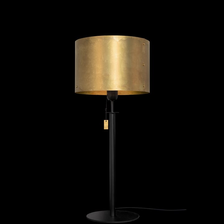 Svep table lamp - Black/raw brass - Konsthantverk
