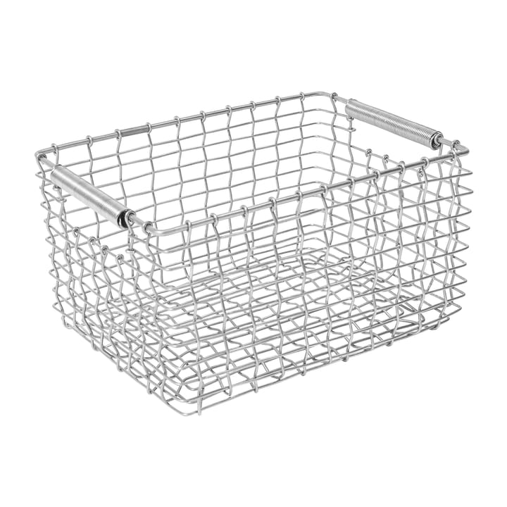 Rectangular 15 storage basket - Galvanised steel - Korbo