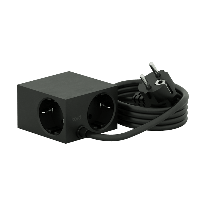 Cuboid outlet 2 m, Black Kord