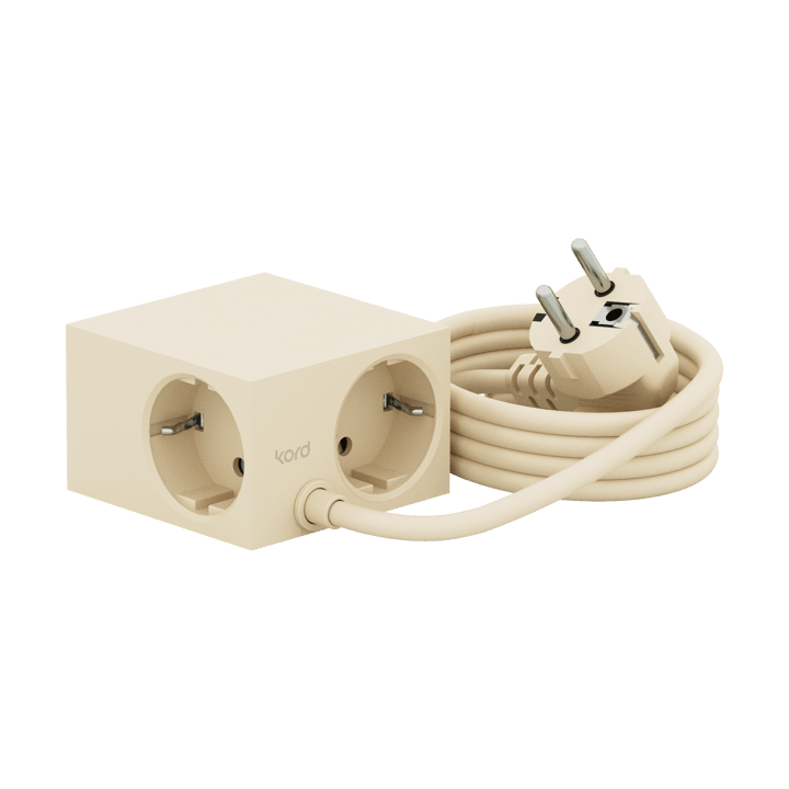 Cuboid outlet 2 m, Pearled Ivory Kord