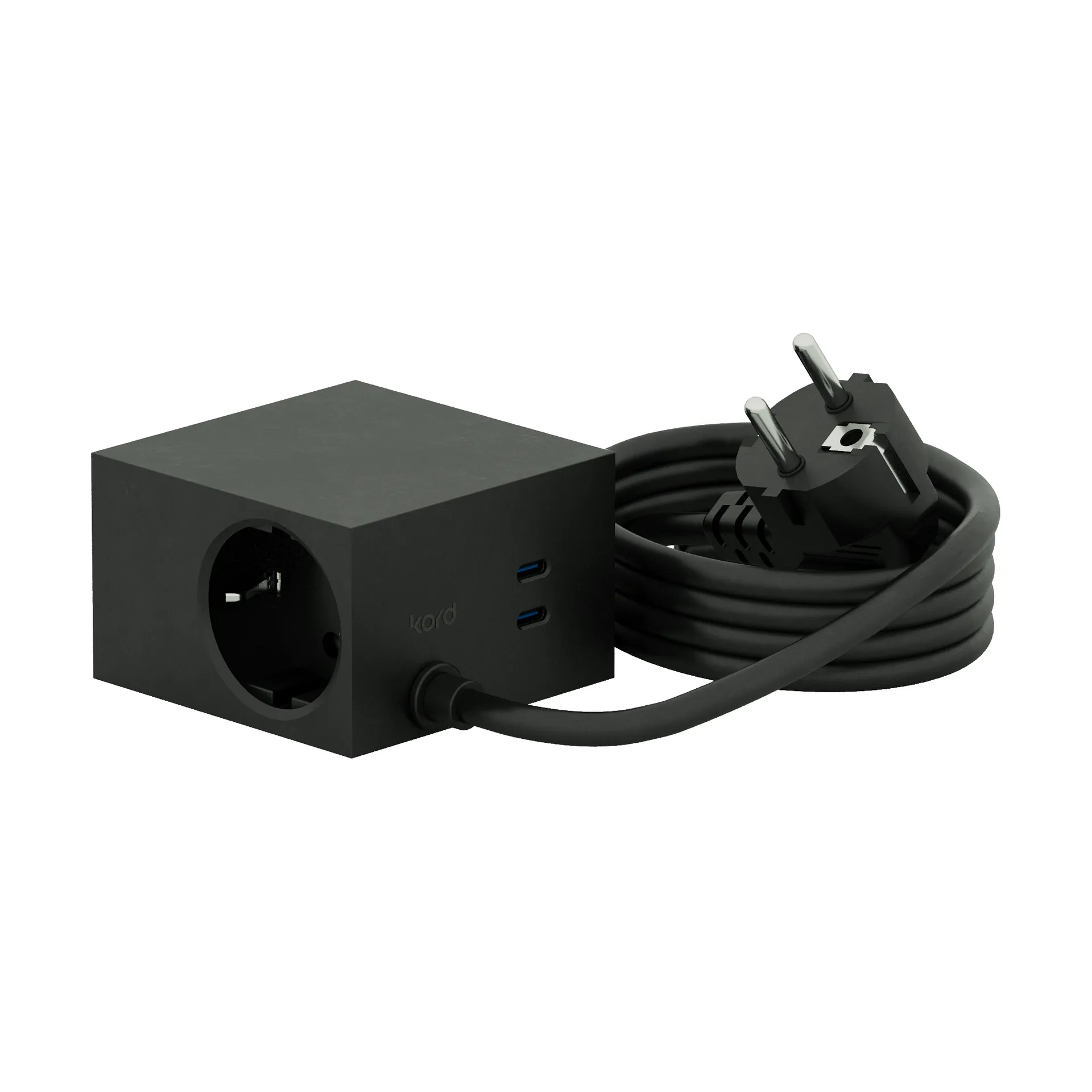 Cuboid+ outlet USB-C 30W 2 m, Black Kord