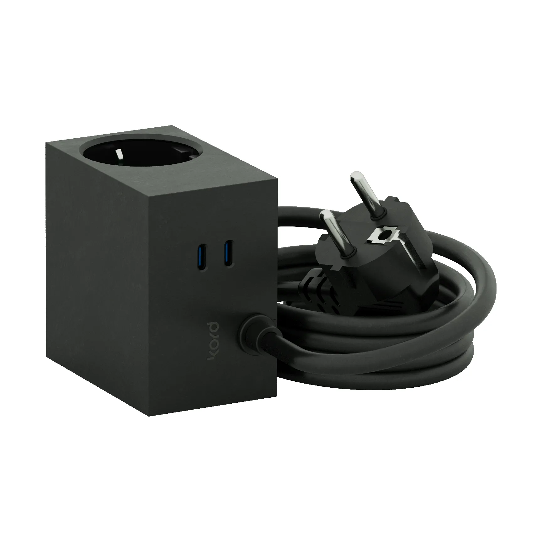 Cuboid+ outlet USB-C 30W 2 m, Black Kord