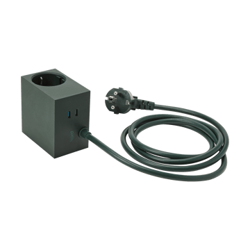 Cuboid+ outlet USB-C 30W 2 m - Dark Green - Kord