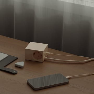 Cuboid+ outlet USB-C 30W 2 m - Pearled Ivory - Kord