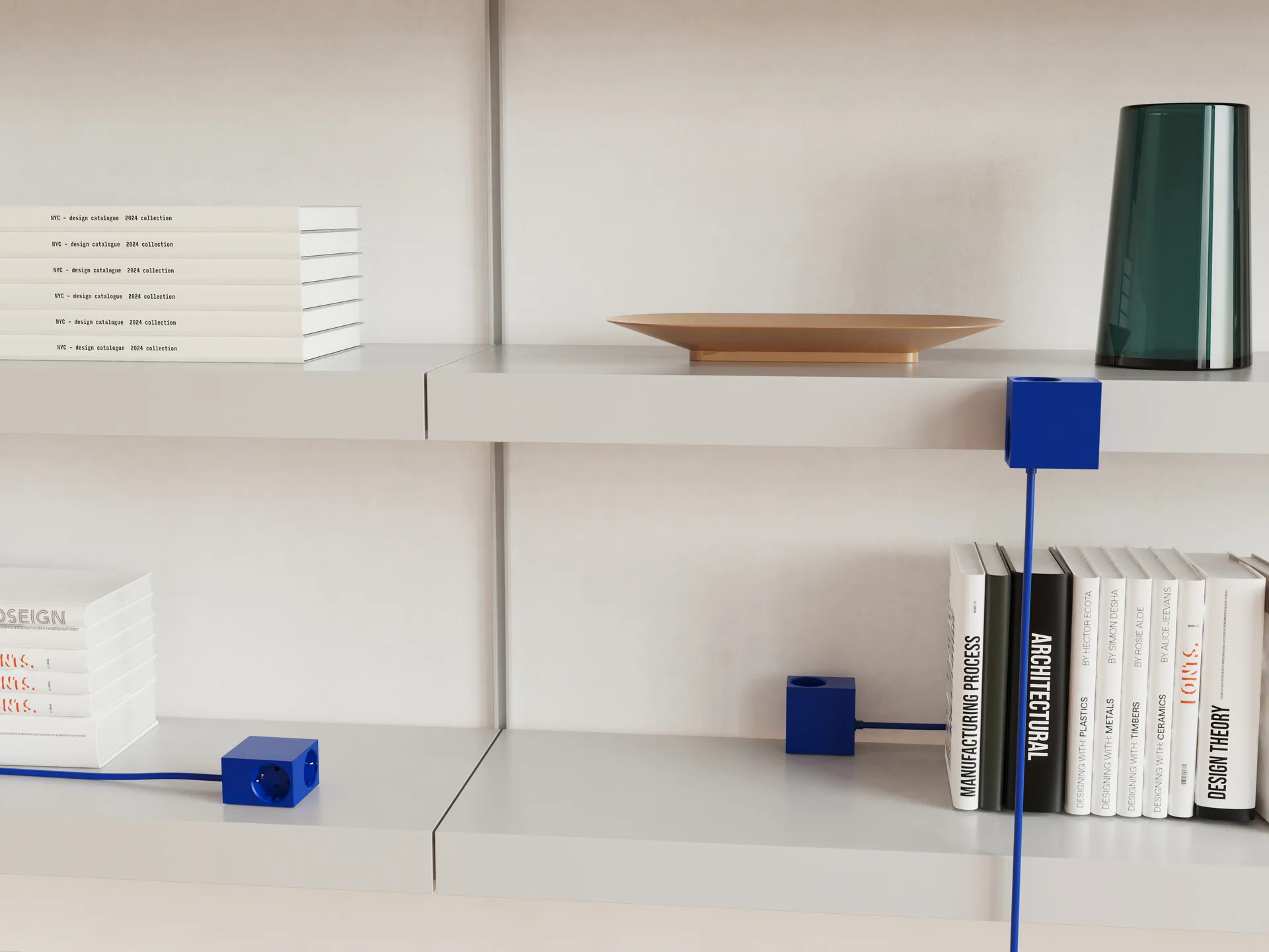 Cuboid+ power strip USB-C 30W 2 m, Catalina Blue Kord