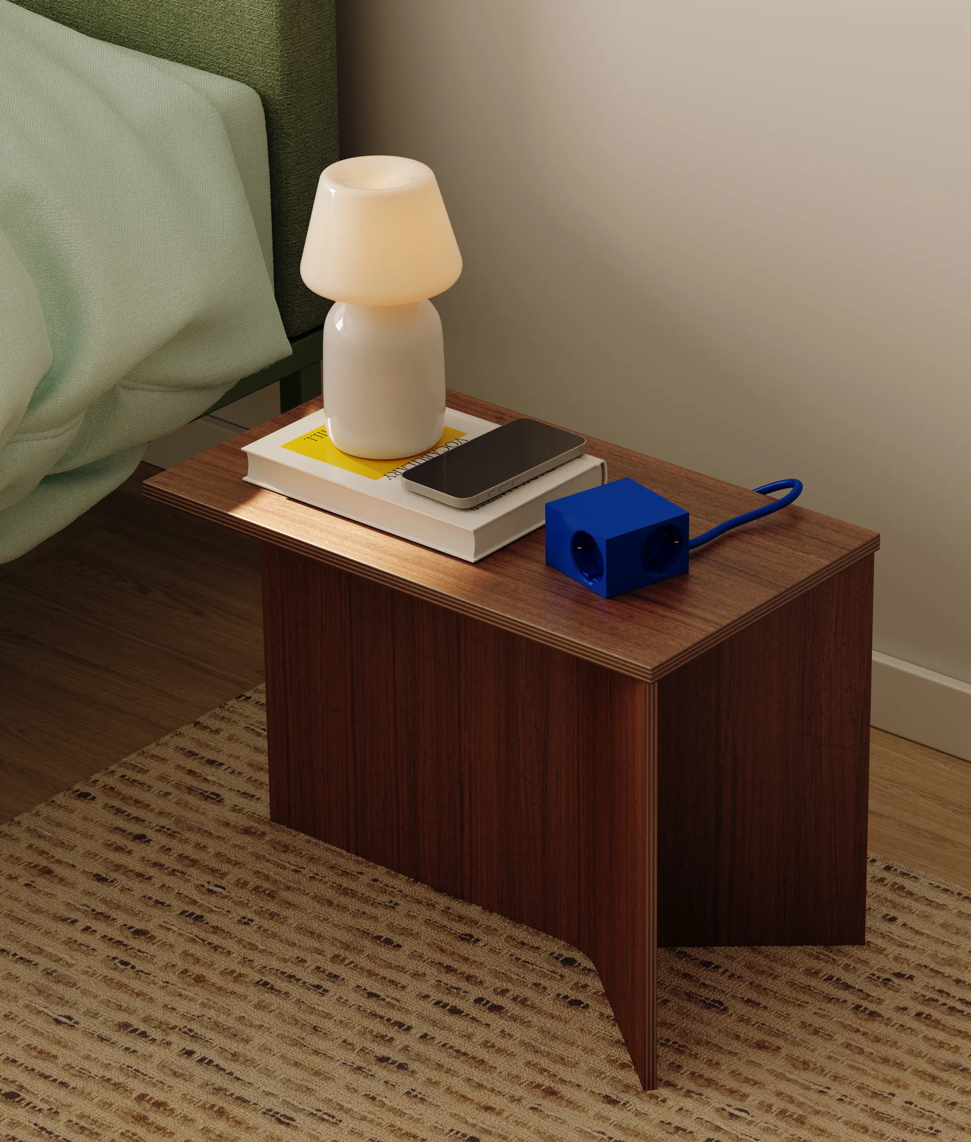 Cuboid+ power strip USB-C 30W 2 m, Catalina Blue Kord
