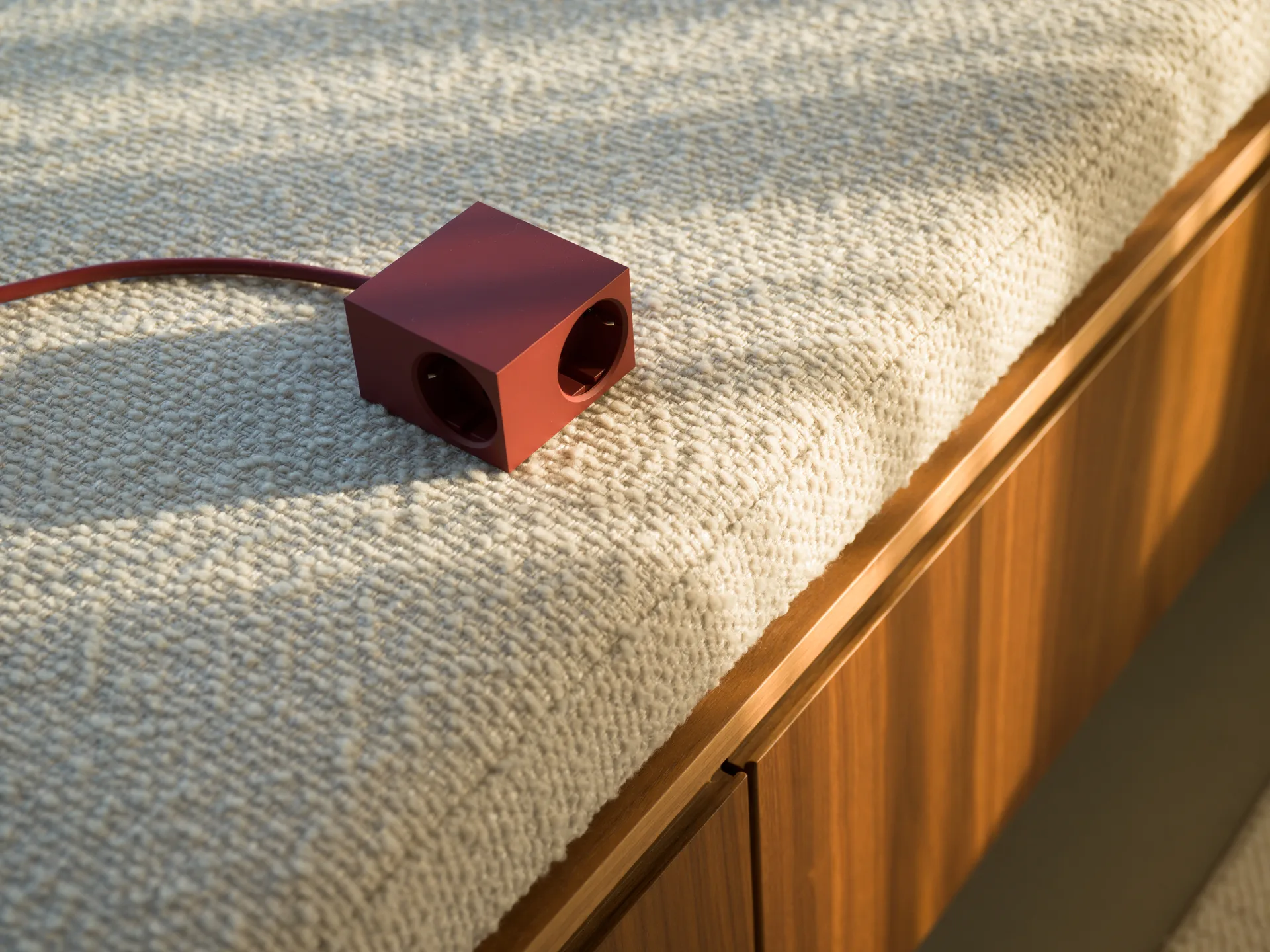 Cuboid+ power strip USB-C 30W 2 m, Fired Brick Kord