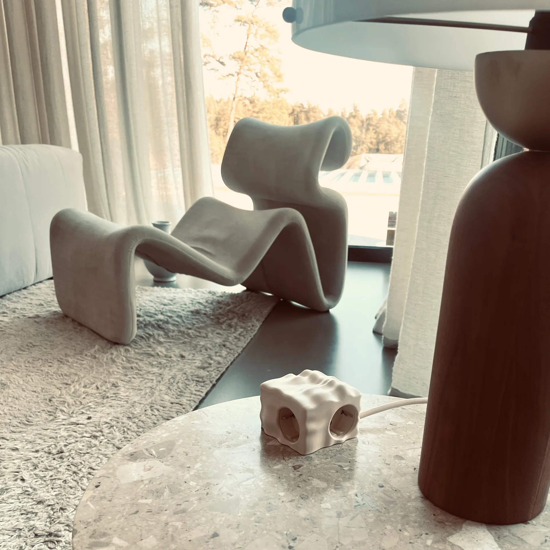 Cumulus+ case-shell for Cuboid+ power strip, Beige Kord