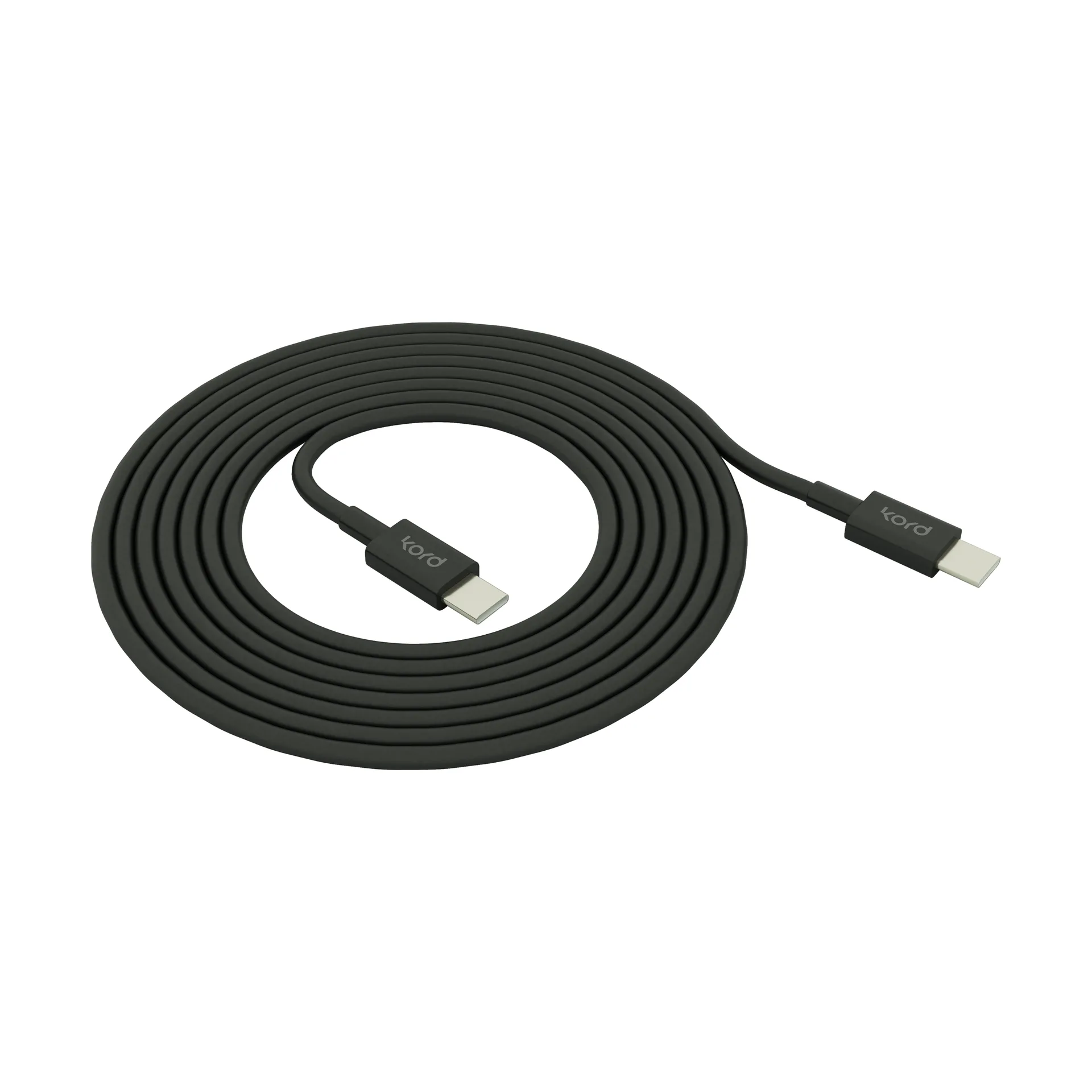 Kord USB-C to USB-C charging cable 1,8 m, Black Kord