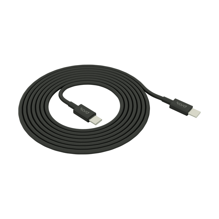 Kord USB-C to USB-C charging cable 1,8 m - Black - Kord