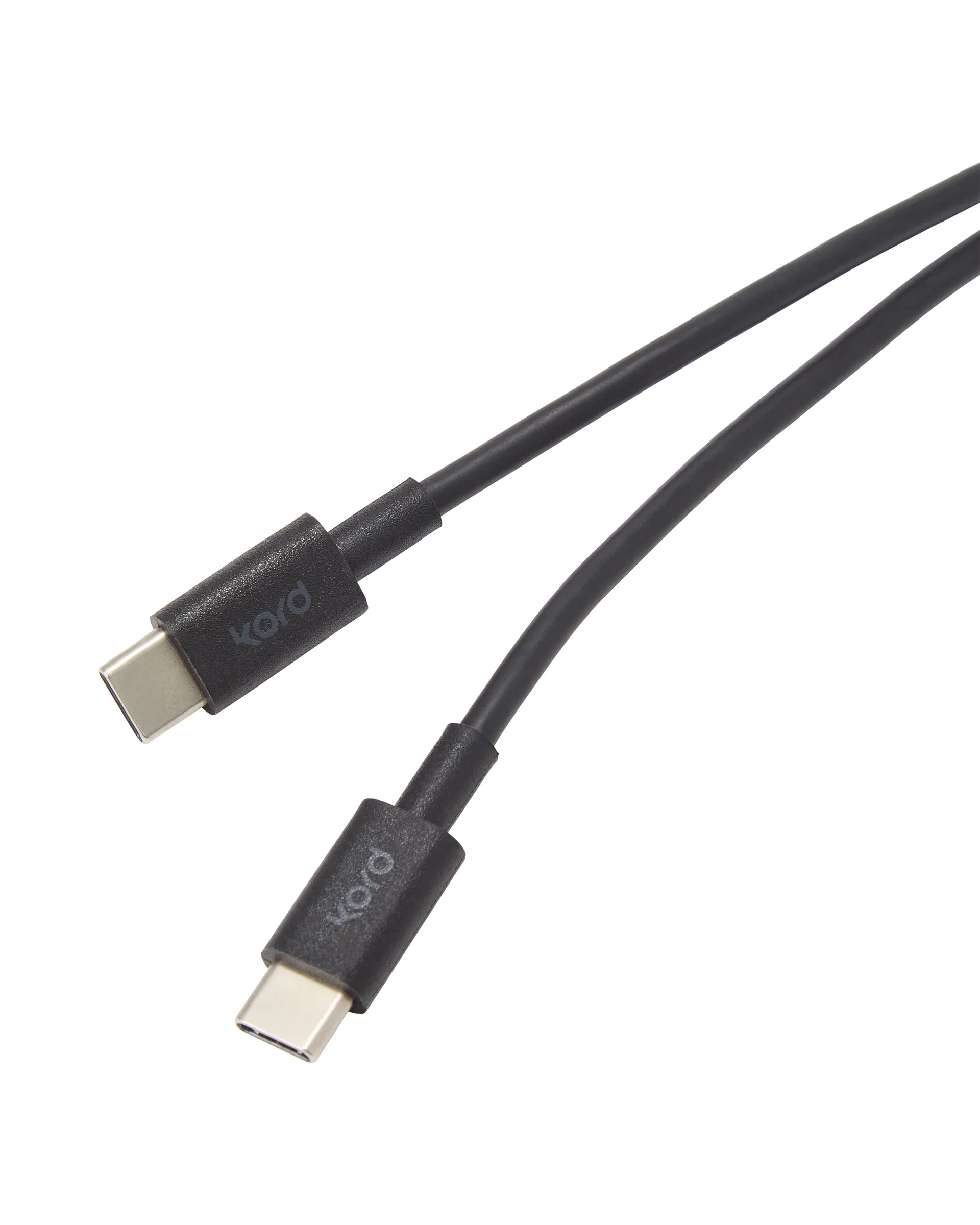 Kord USB-C to USB-C charging cable 1,8 m, Black Kord