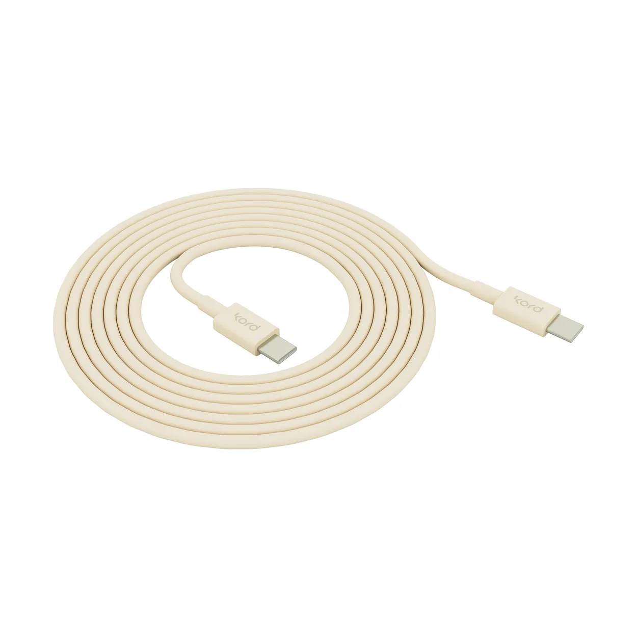 Kord USB-C to USB-C charging cable 1,8 m Pearled Ivory
