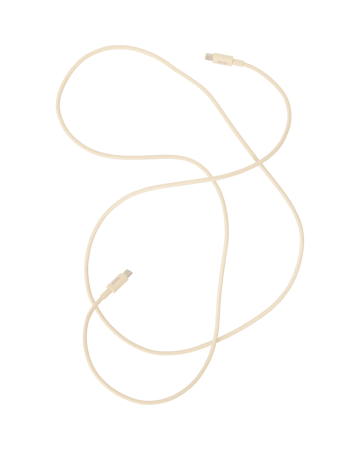 Kord USB-C to USB-C charging cable 1,8 m - Pearled Ivory - Kord