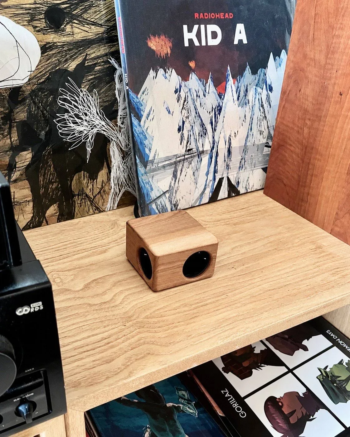 Kord x Bark woodencase case for Cuboid+ power strip, Bark Kord