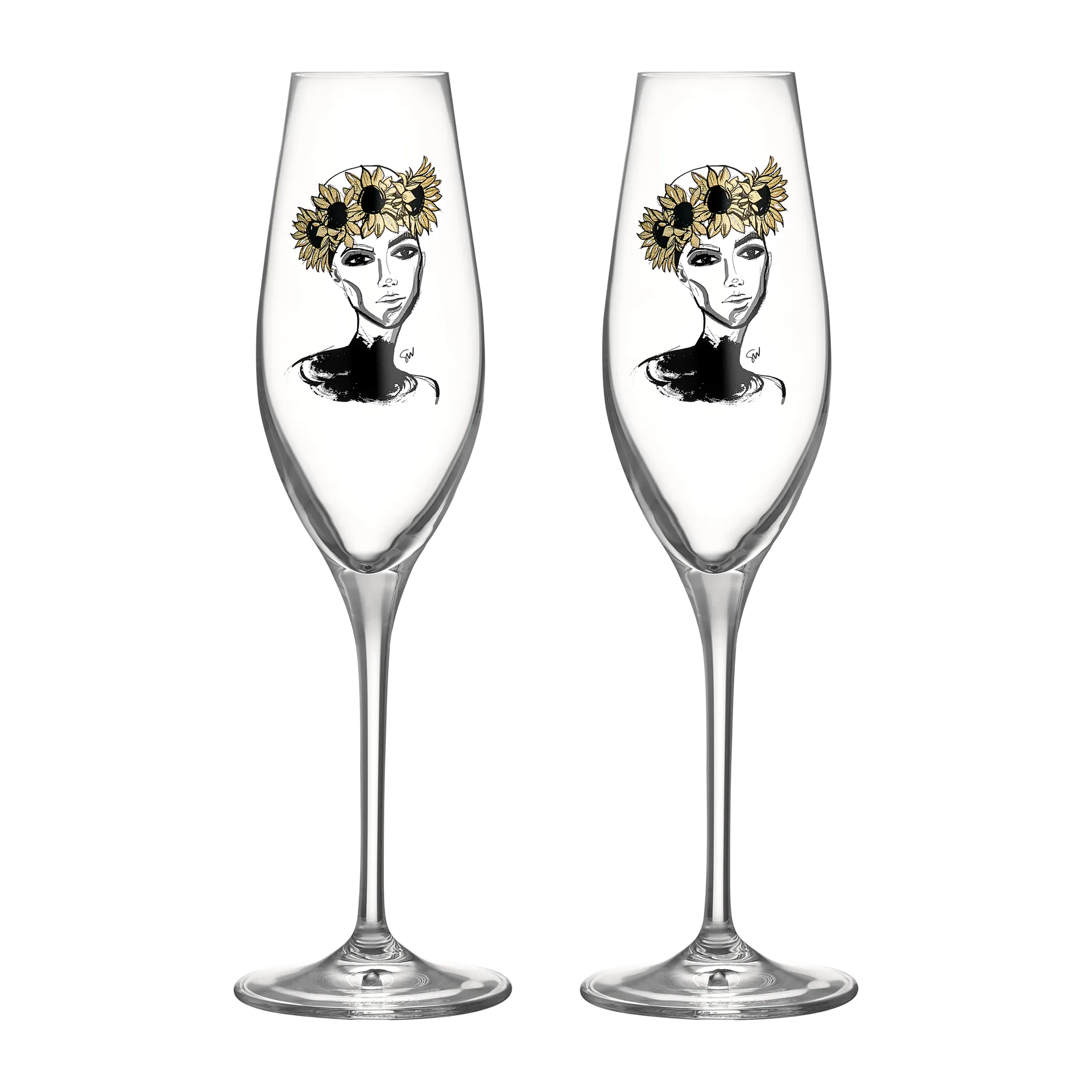 All about you champagne glass 24 cl 2-pack, Let's celebrate you Kosta Boda