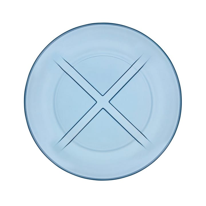 Bruk side plate - blue - Kosta Boda