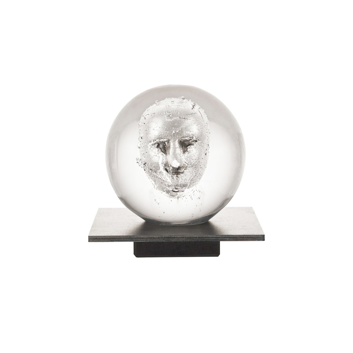 Kosta Boda BV Headman glass sculpture clear | Scandinavian Design | Glass art | Transparent