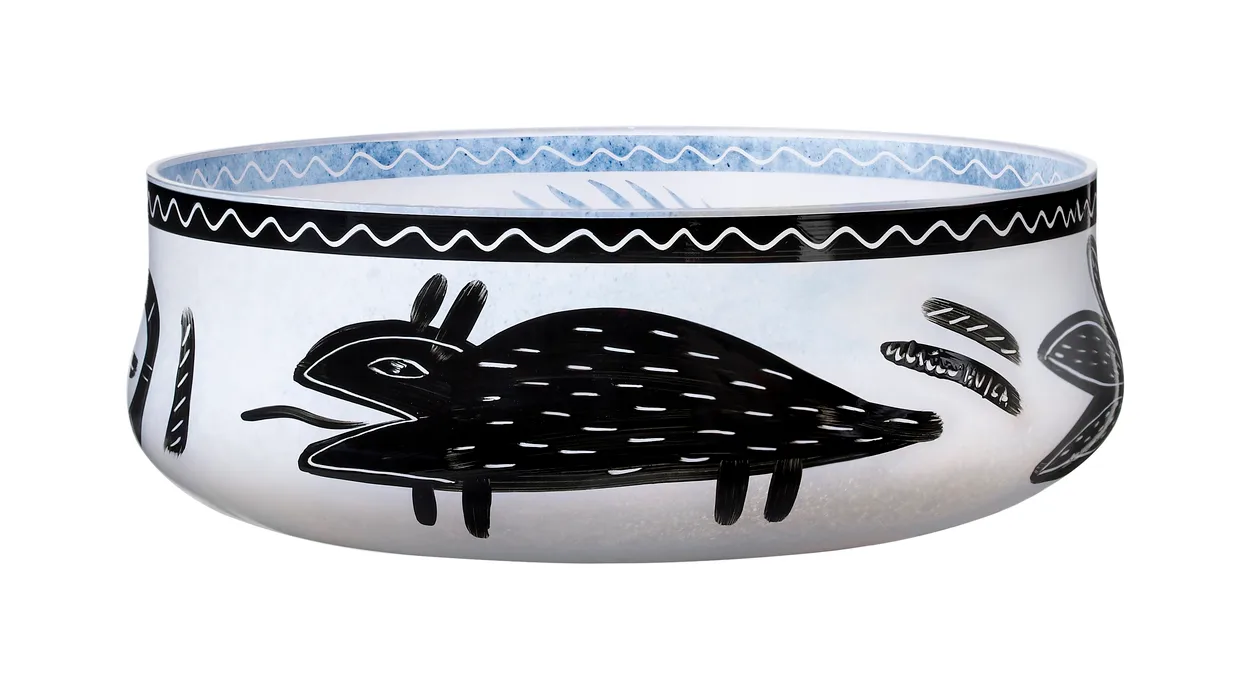 Kosta Boda Caramba plate white | Scandinavian Design | Fruit bowls | White