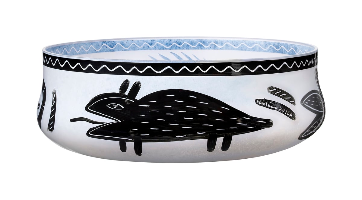 Kosta Boda Caramba plate white | Scandinavian Design | Fruit bowls | White