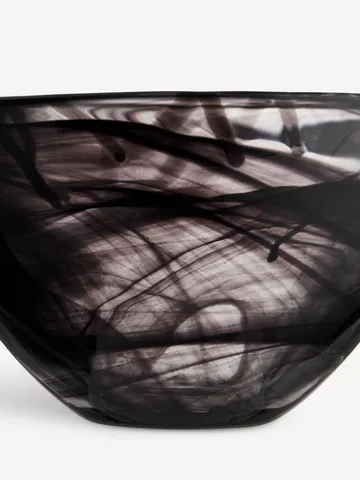 Contrast bowl 160 mm - Black-black - Kosta Boda