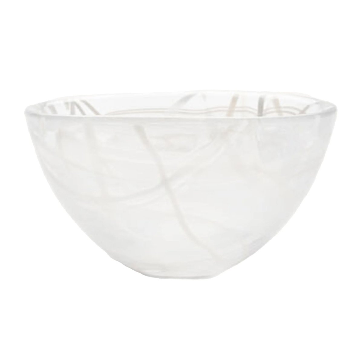 Kosta Boda Contrast bowl 160 mm White-white | Scandinavian Design | Serving bowls | White