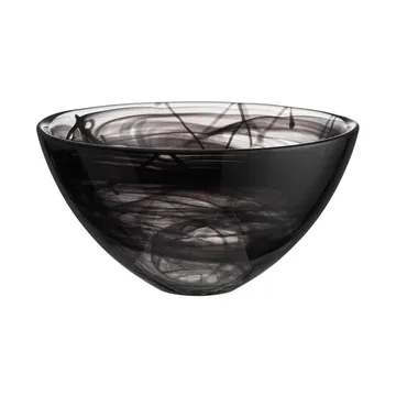 Contrast bowl 230 mm - Black-black - Kosta Boda