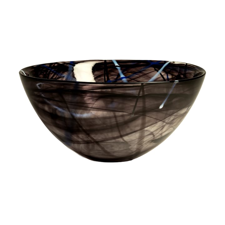 Contrast bowl 230 mm - Black - Kosta Boda
