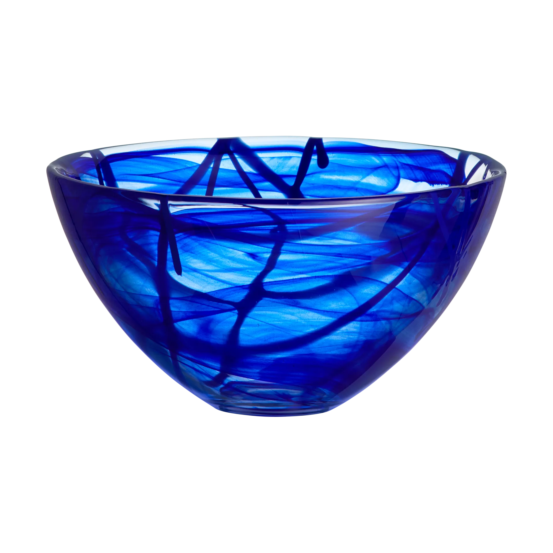 Contrast bowl 230 mm, Blue-blue Kosta Boda