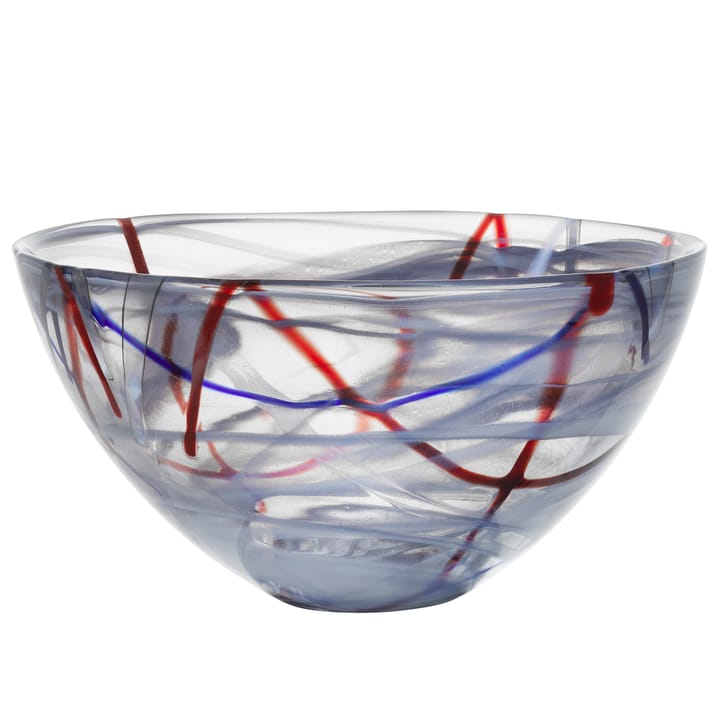 Contrast bowl 230 mm - Grey - Kosta Boda
