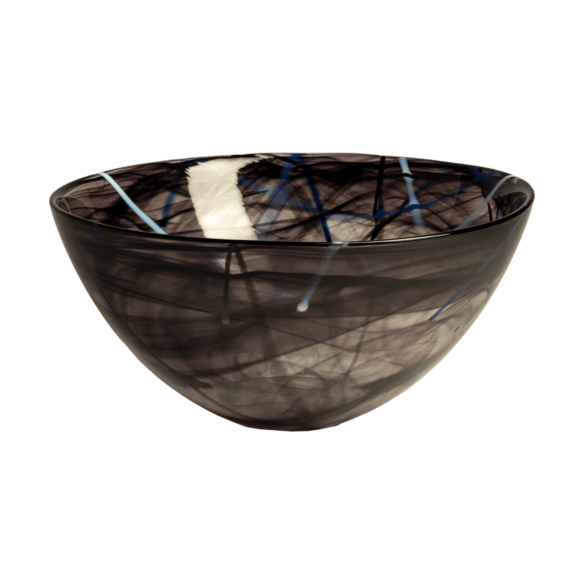 Kosta Boda Contrast bowl 350 mm Black | Scandinavian Design | Serving bowls | Black