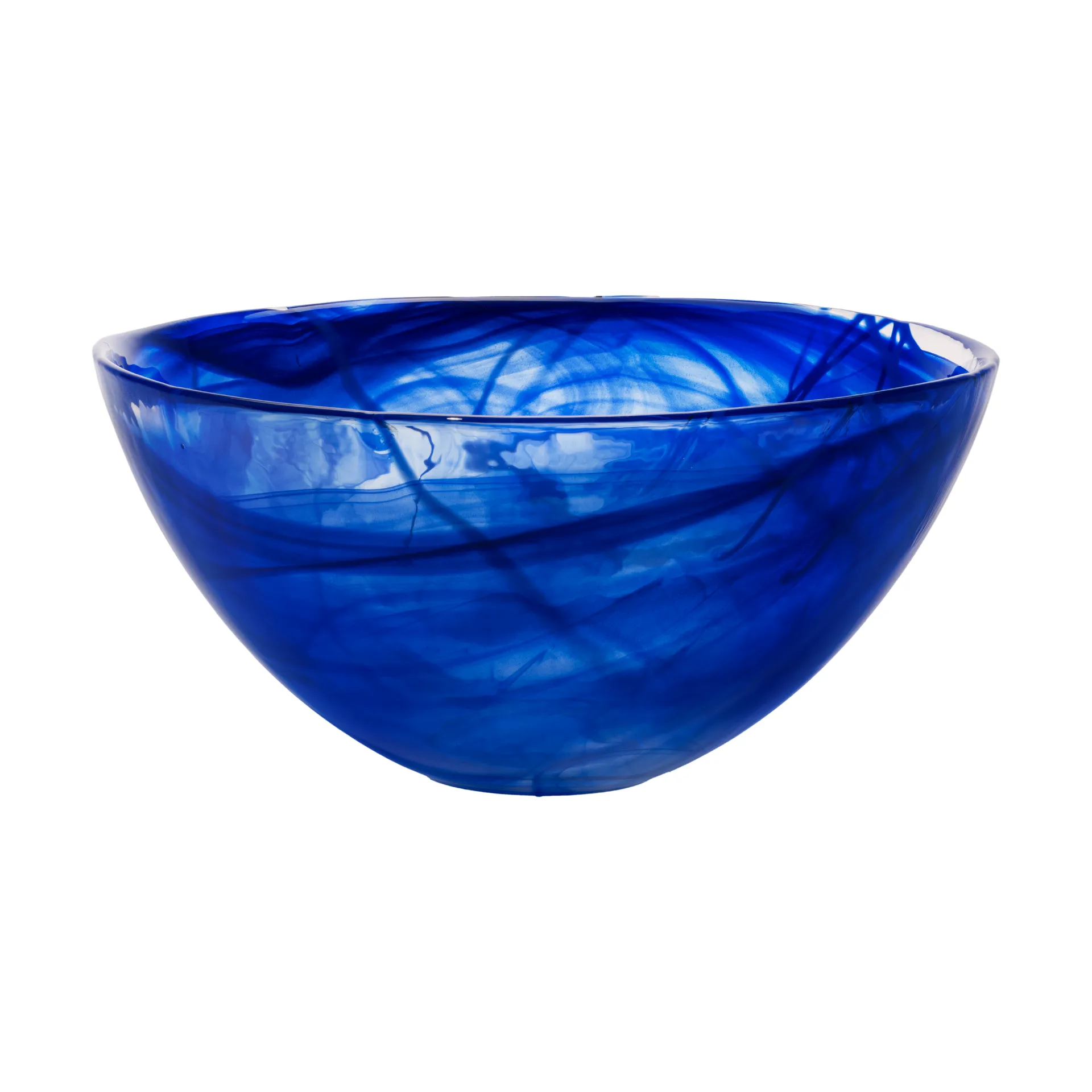Contrast bowl 350 mm, Blue-blue Kosta Boda