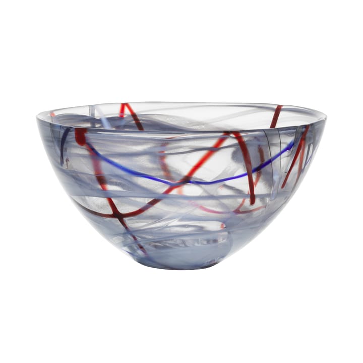 Contrast bowl 350 mm - Grey - Kosta Boda